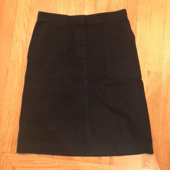 J. Crew A-Line Skirt with Pockets in Navy Blue - Picture 9 of 9